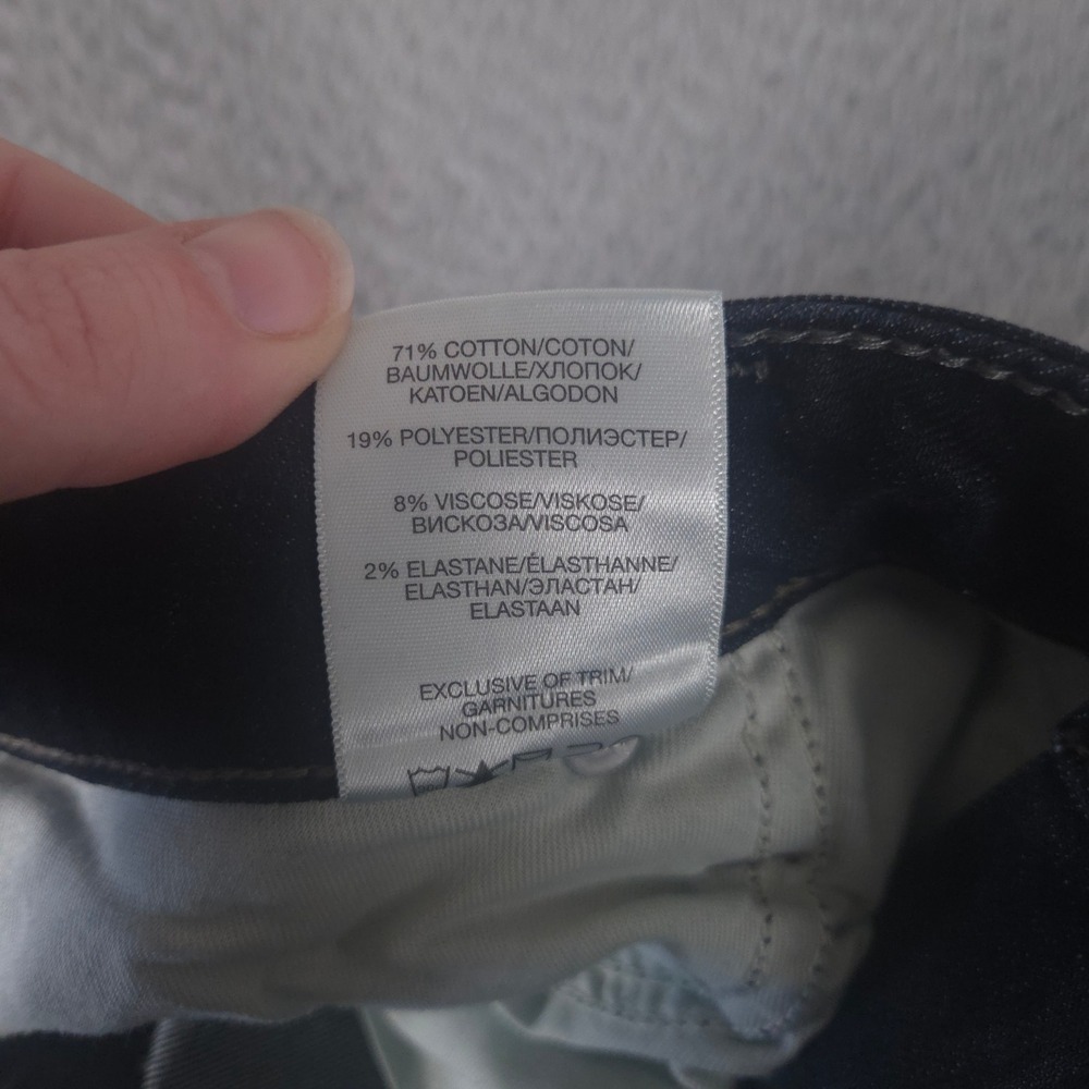 Silver Jeans Co Jeans Womens 34x32 Dark Indigo Avery Straight Leg Stretch Denim - Picture 8 of 11